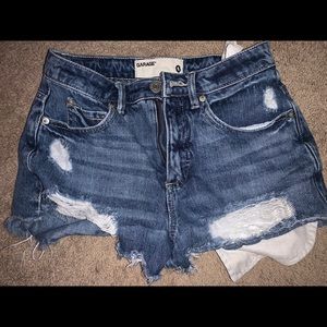 ripped jean shorts